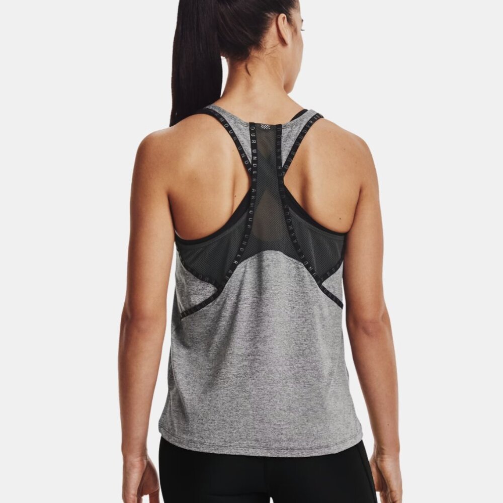 Women's Under Armour Knockout Mesh Back Racerback Tank Top / MEDIUM